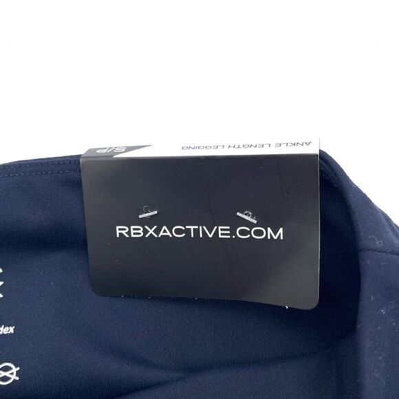NWT RBX Active Leggings Women's Small Blue Capri Flat Front Stretch High-Rise - Picture 12 of 14